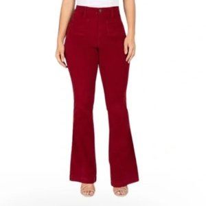 YMI Brand Red Corduroy High Waisted Flare Pants - Size 13/31